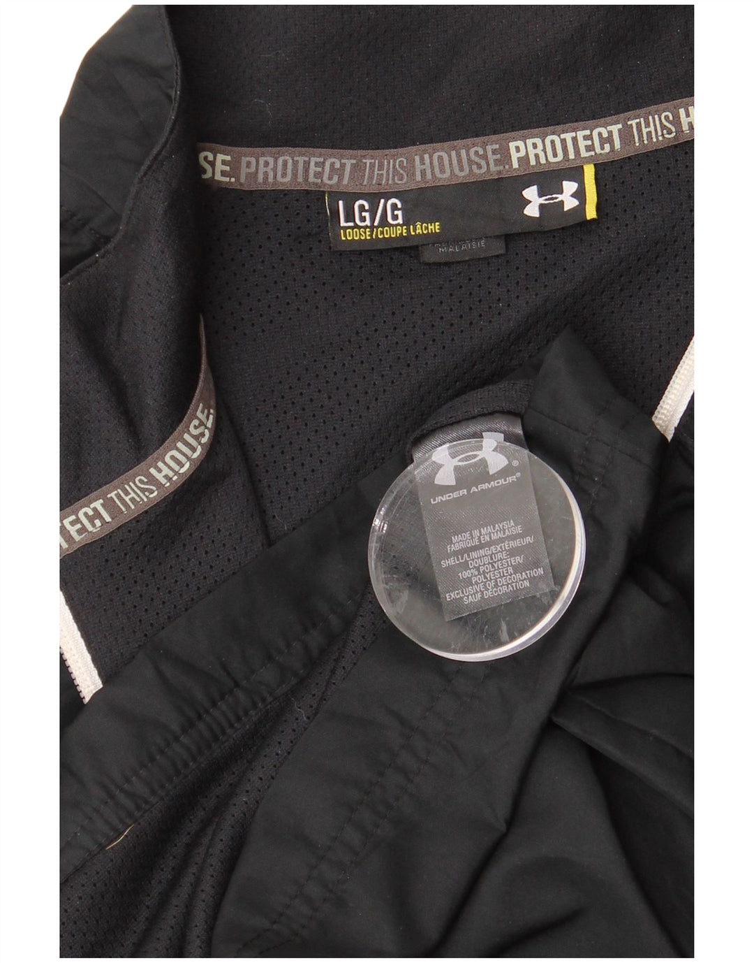 Męska kurtka dresowa UNDER ARMOUR, duża, czarna, z poliestru
