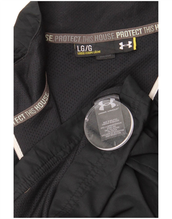 Męska kurtka dresowa UNDER ARMOUR, duża, czarna, z poliestru