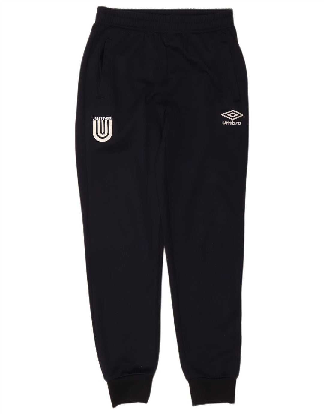 Męskie spodnie dresowe Umbro z grafiką, małe, granatowe, poliestrowe