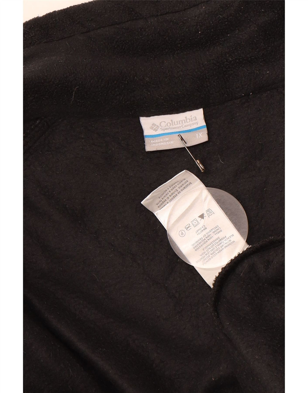 COLUMBIA Womens Fleece Jacket UK 18 XL Black Polyester