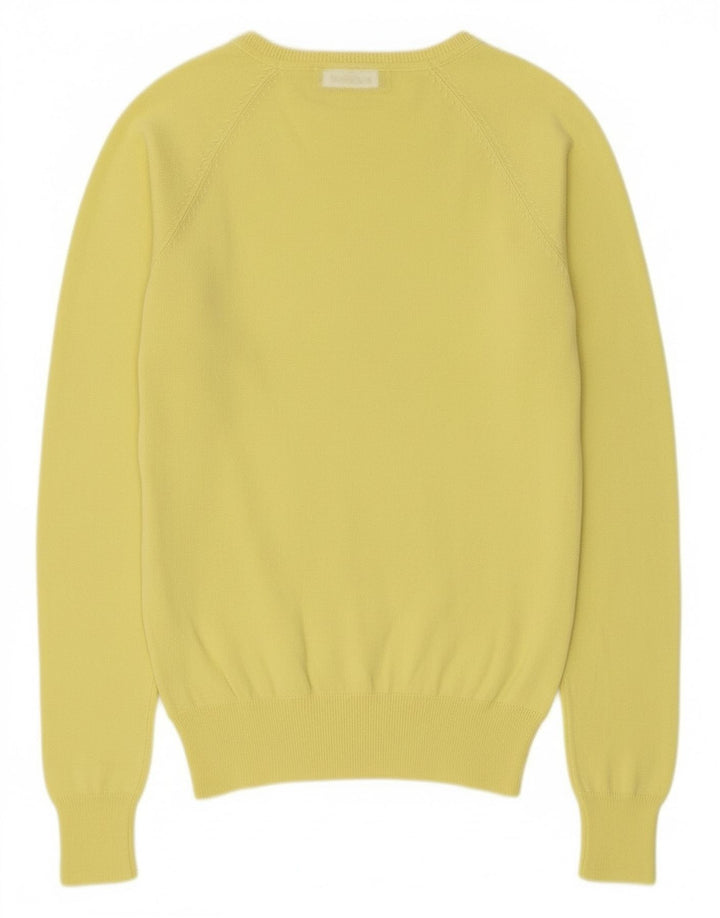 Sweter damski Zara Cardigan UK 12 Średni żółty bawełniany