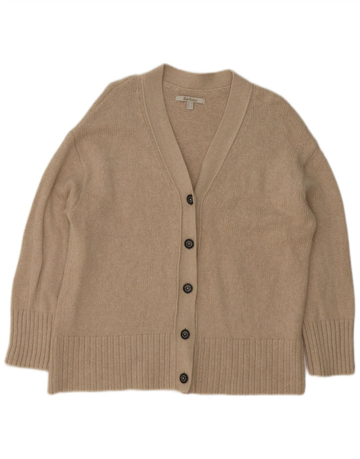 Sweter damski oversize Barbour UK 10 Small, beżowy, bawełniany