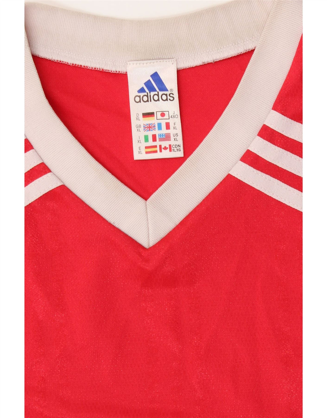 Męska koszulka z grafiką ADIDAS, XL, czerwona, poliester
