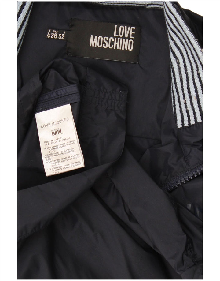 Męska kurtka dresowa Moschino IT 52, duża, granatowa, poliamid