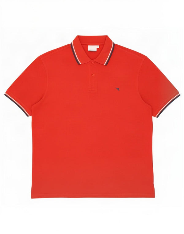 Męska koszulka polo Diadora XL, czerwona, bawełniana