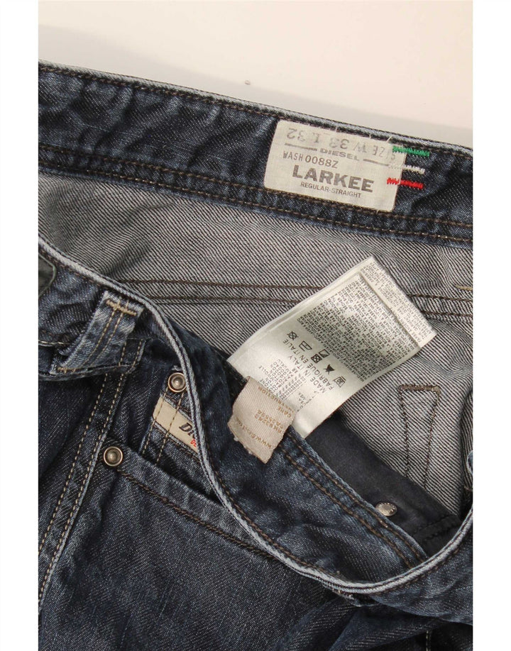 Diesel Męskie Larkee Regular Straight Jeans W33 L32 Granatowa bawełna