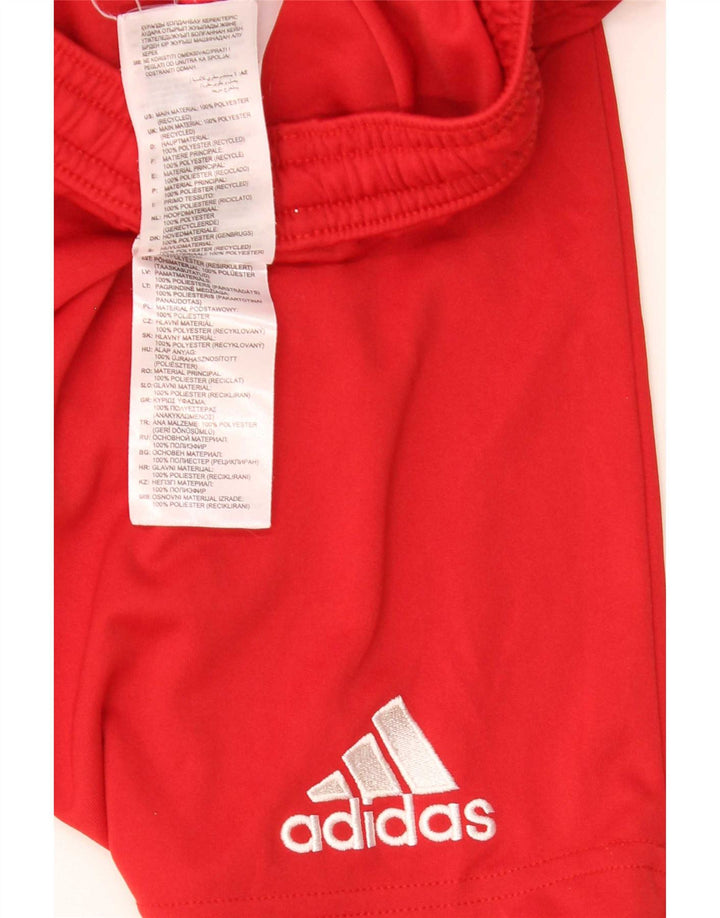 Męskie spodenki sportowe Adidas, duże, czerwone, poliestrowe