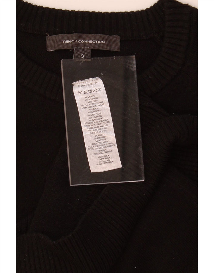 FRENCH CONNECTION Womens Crew Neck Jumper Sweater UK 10 Small Black Vintage French Connection and Second-Hand French Connection from Messina Hembry 