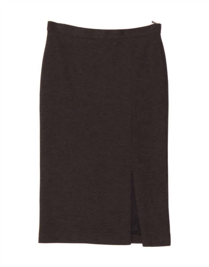 LUISA SPAGNOLI Womens Midi Straight Skirt IT 44 Medium W30 Grey Flecked Vintage Luisa Spagnoli and Second-Hand Luisa Spagnoli from Messina Hembry 