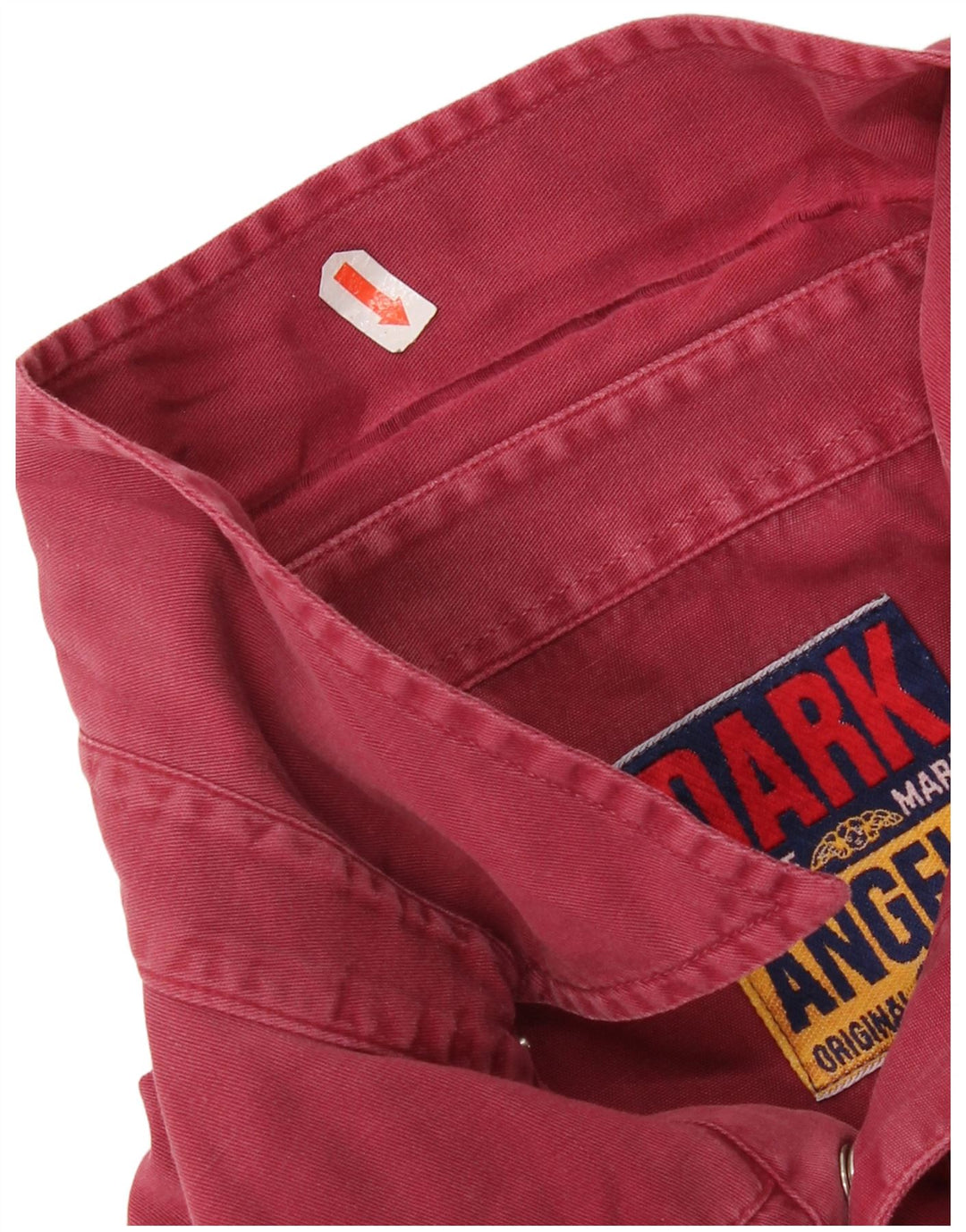 Koszula męska w stylu western XL, bordowa, bawełniana