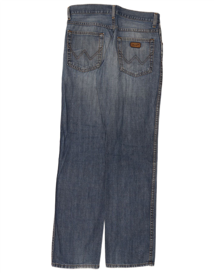 Męskie jeansy Wrangler o prostym kroju W32 L32, niebieska bawełna