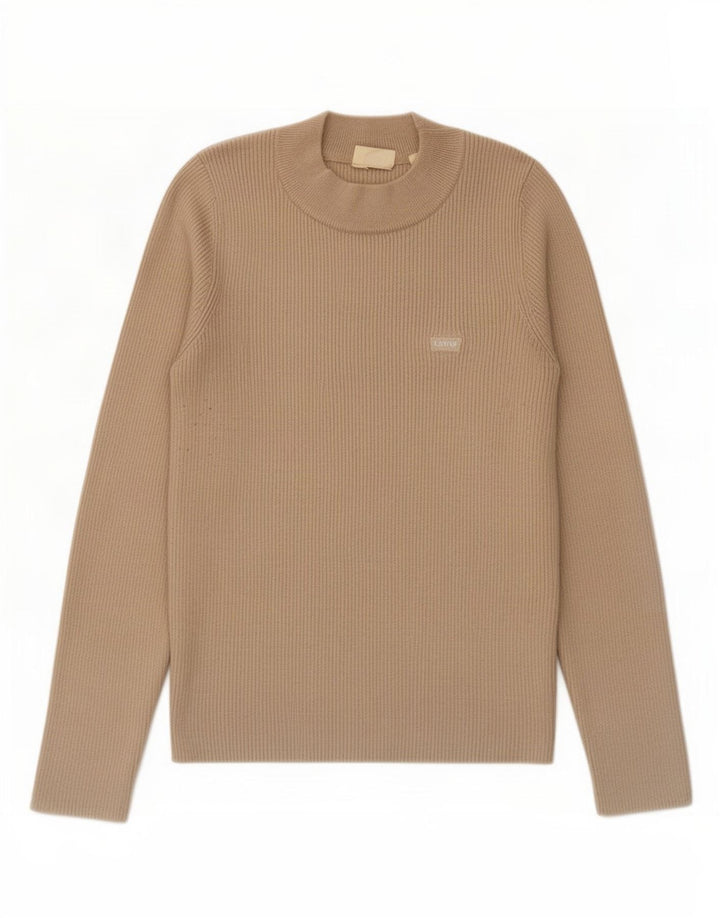 Sweter damski Levi's z okrągłym dekoltem UK 4 XS, beżowy