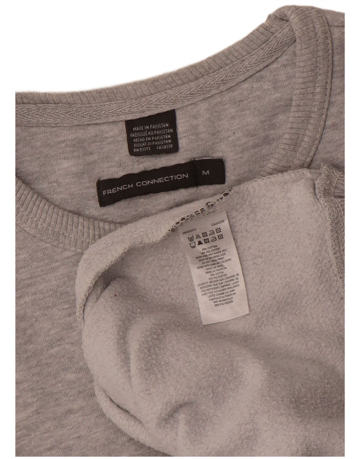 Sweter męski French Connection, średnioszary, bawełniany