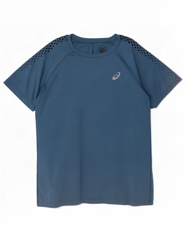 Męska koszulka T-shirt Asics XL, granatowa, z poliestru w cętki