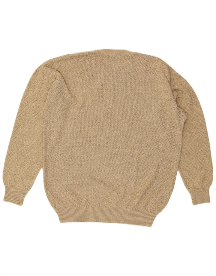 Il Granchio Męski sweter z okrągłym dekoltem, duży, beżowy