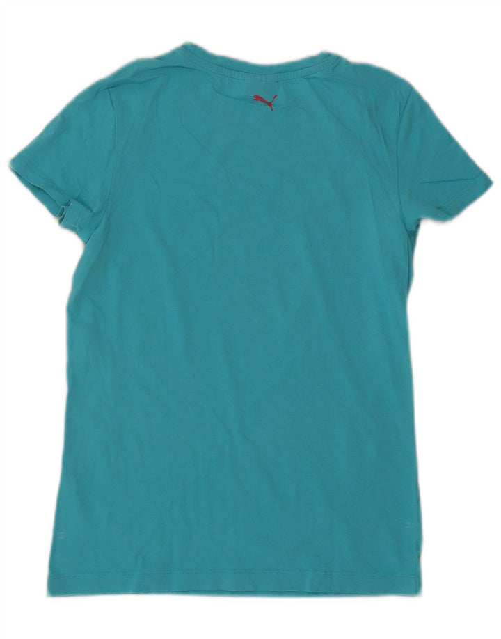 Damska koszulka z grafiką Puma Top UK 12 Medium Blue