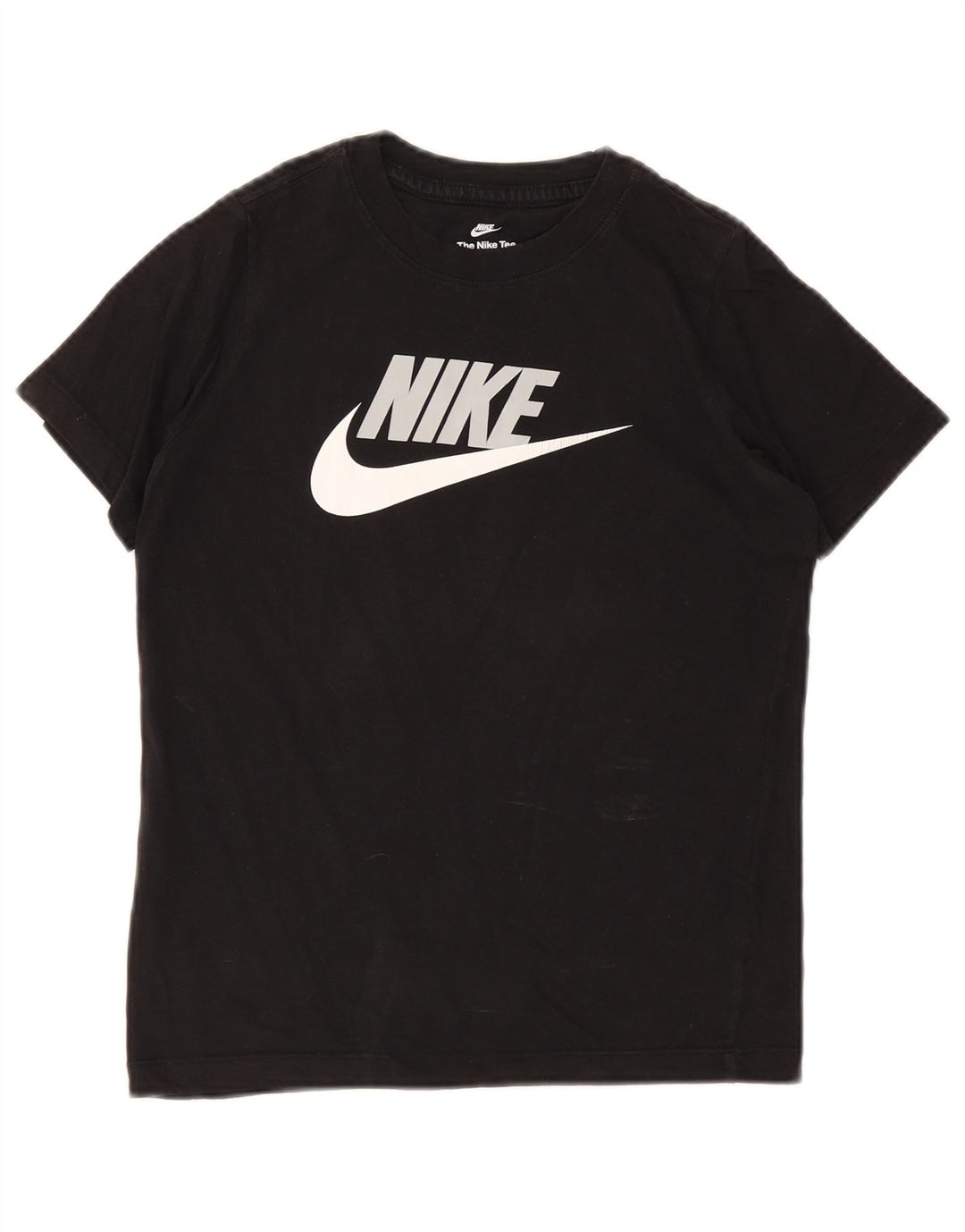 Chłopięcy T-shirt z grafiką Nike na 10-11 lat, średni czarny, bawełniany