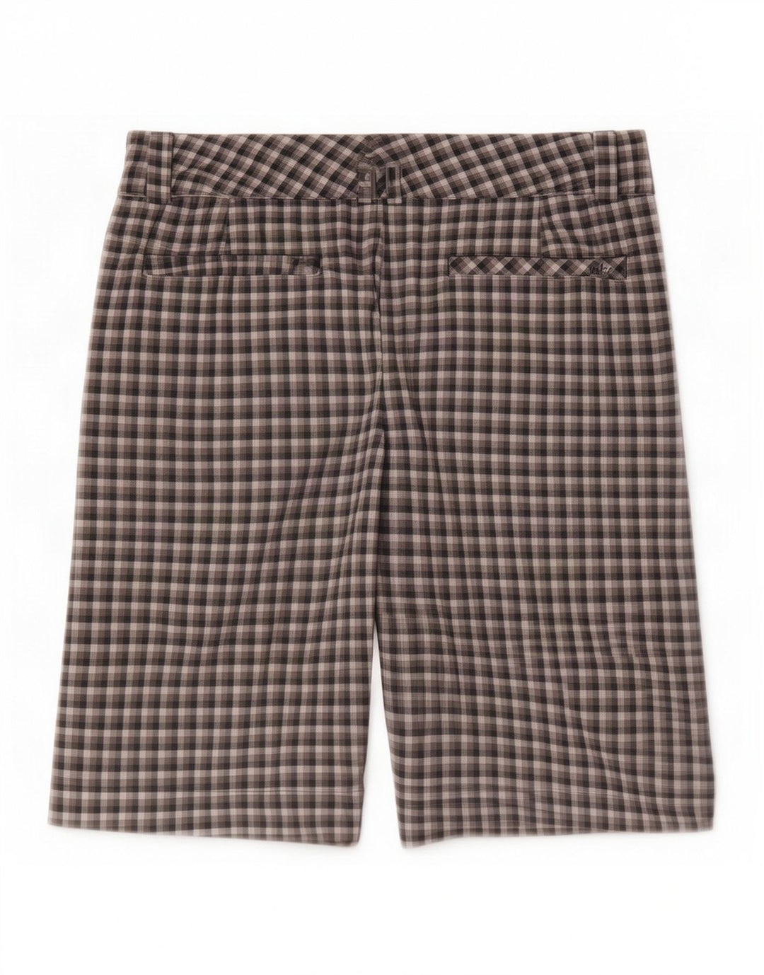 Damskie spodenki chino Nike Dri Fit UK 14 Medium W32 Szary poliester w kratkę