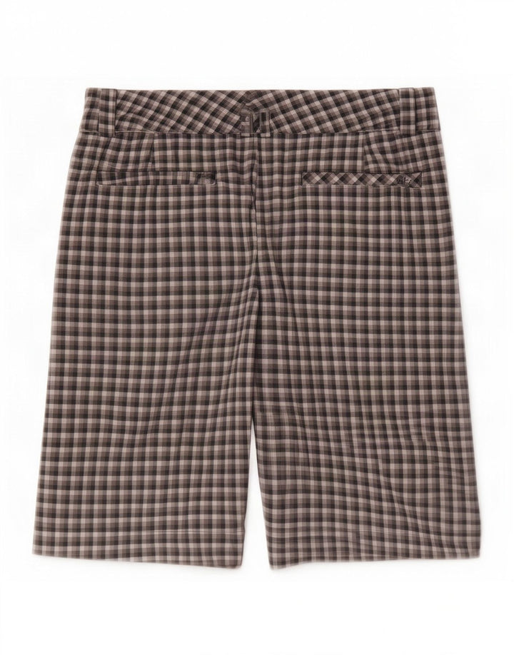 Damskie spodenki chino Nike Dri Fit UK 14 Medium W32 Szary poliester w kratkę