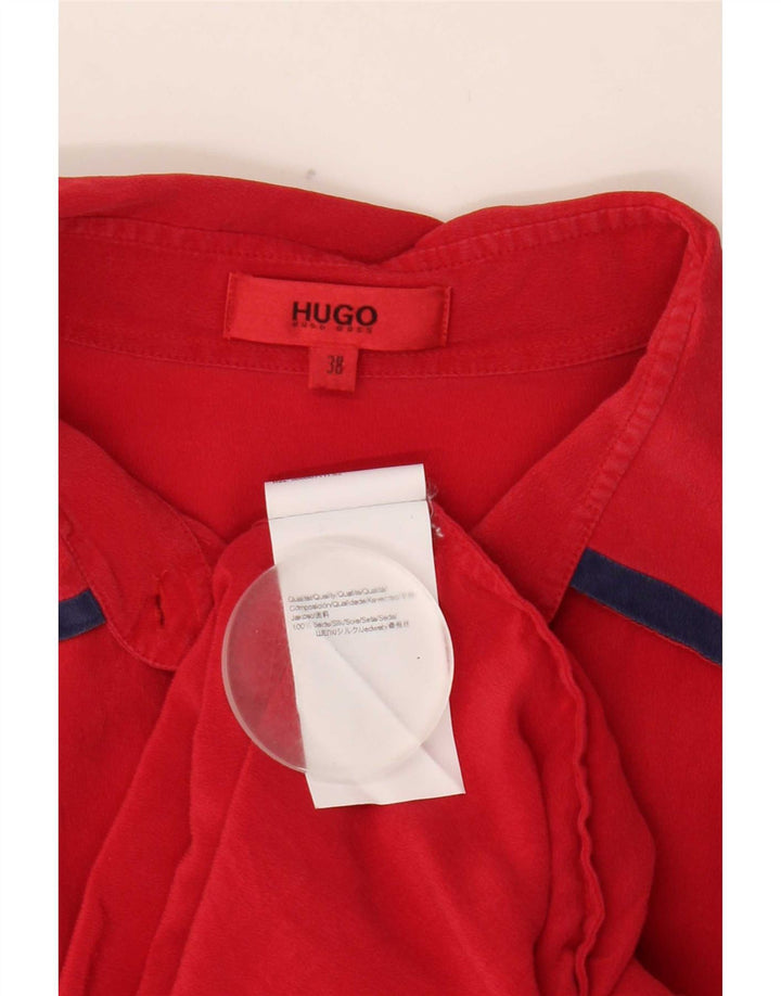 Koszula damska Hugo Boss EU 38 Średni czerwony jedwab