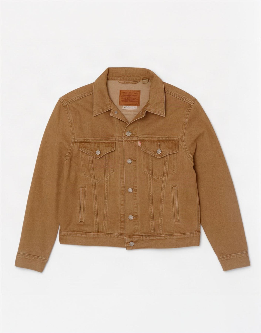 Męska kurtka dżinsowa Levi's UK 36 Small Beżowa bawełniana
