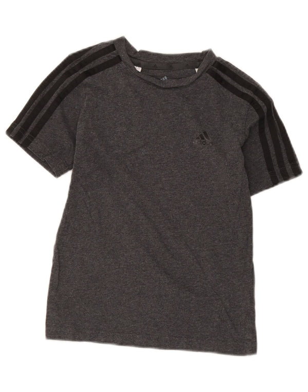 Adidas Chłopięcy T-Shirt Top 7-8 Lat Szary Nakrapiane Bawełny