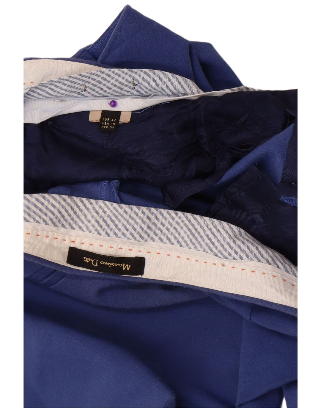 Spodnie damskie Massimo Dutti Slim Chino EU 42 Large W32 L27 Niebieskie
