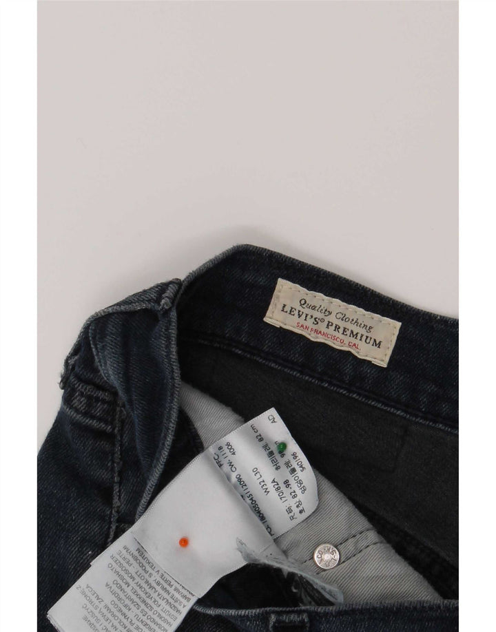 Męskie jeansy Levi's Slim W32 L30 Granatowa bawełna