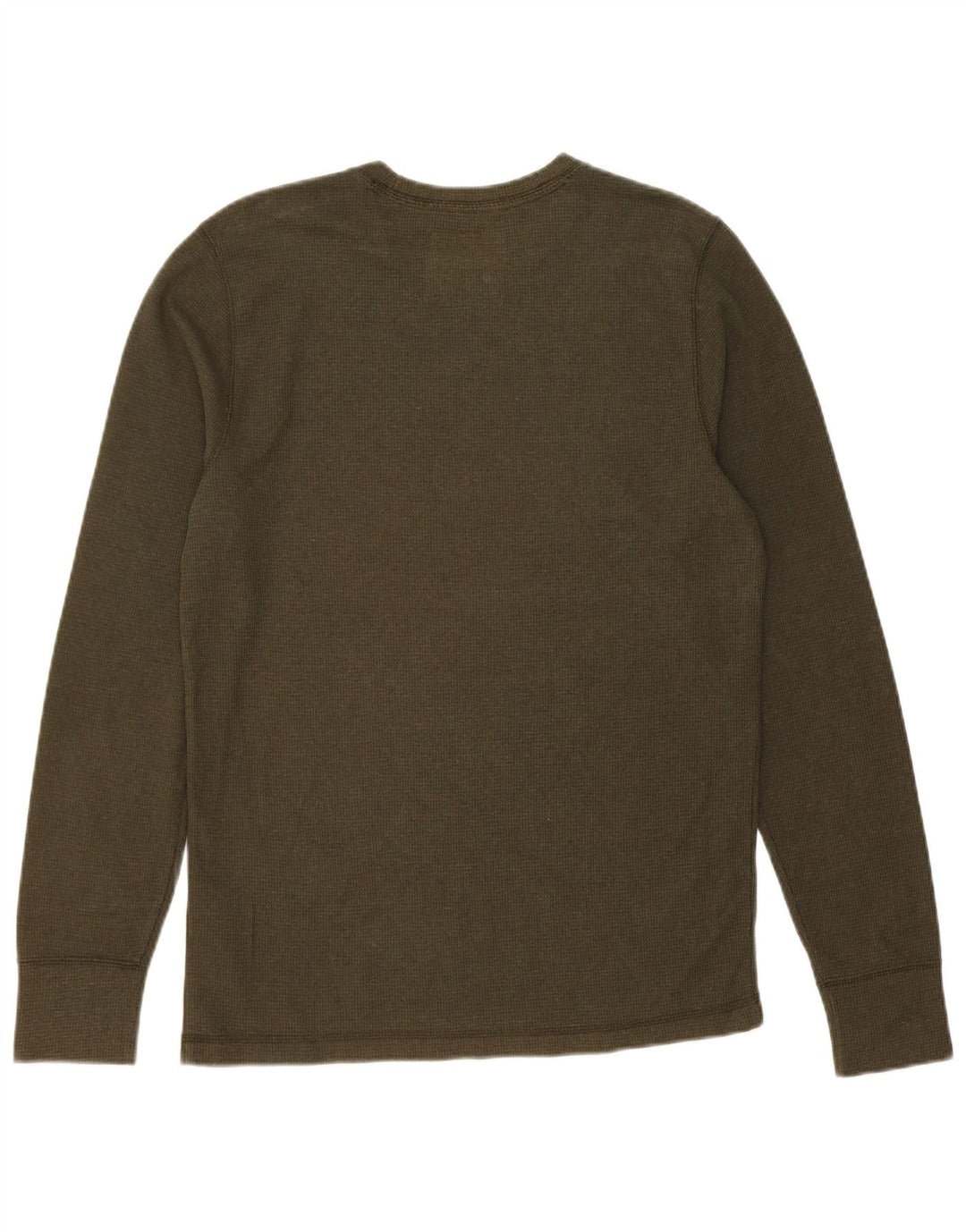 HOLLISTER Mens Top Long Sleeve Medium Green Cotton