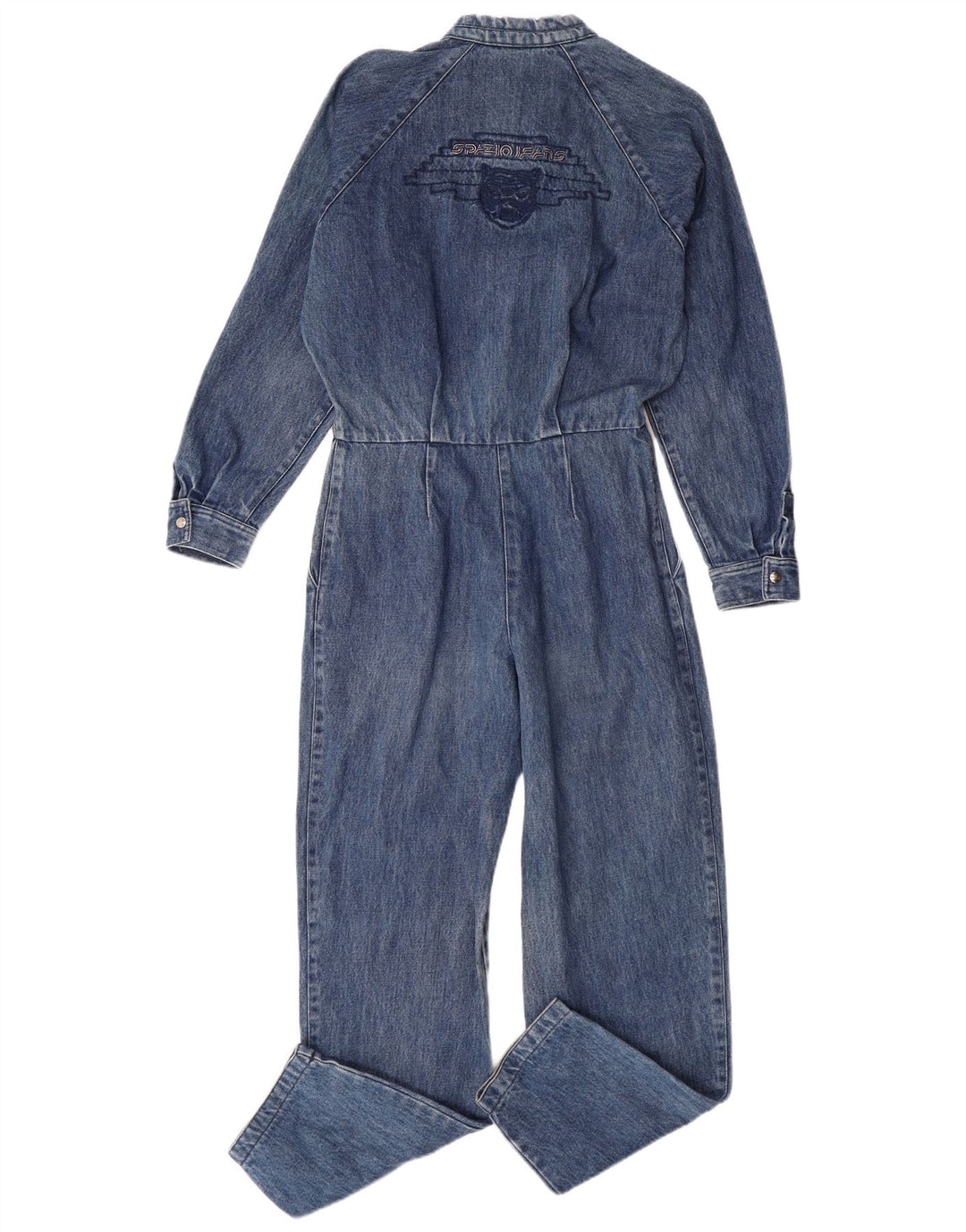 Damski kombinezon dżinsowy VINTAGE IT 40 Small, niebieski, bawełniany