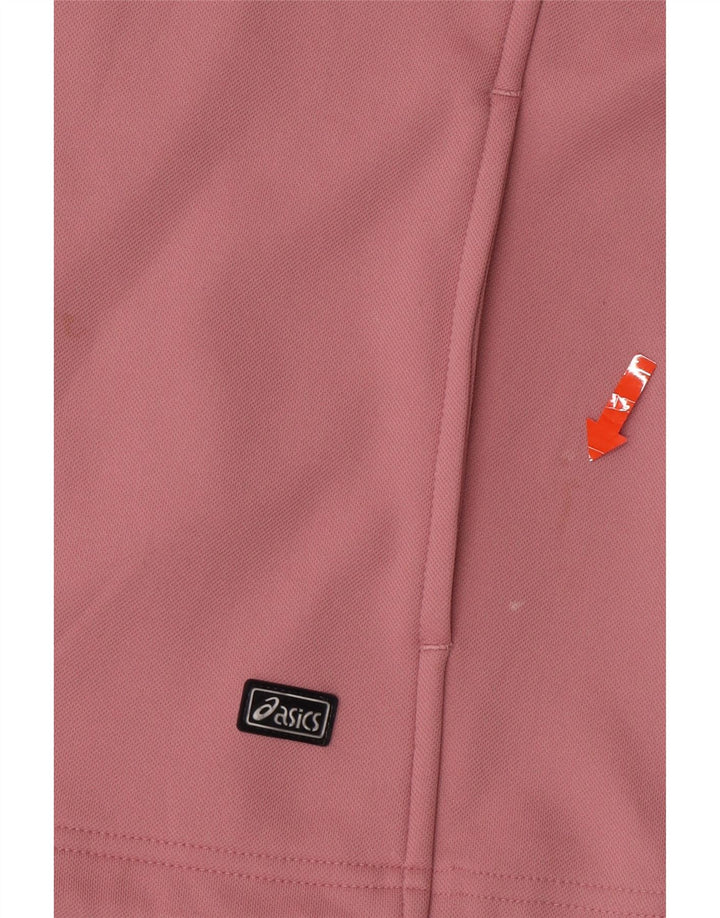 ASICS Womens Tracksuit Top Jacket UK 14 Medium Pink Colourblock Polyester Vintage Asics and Second-Hand Asics from Messina Hembry 