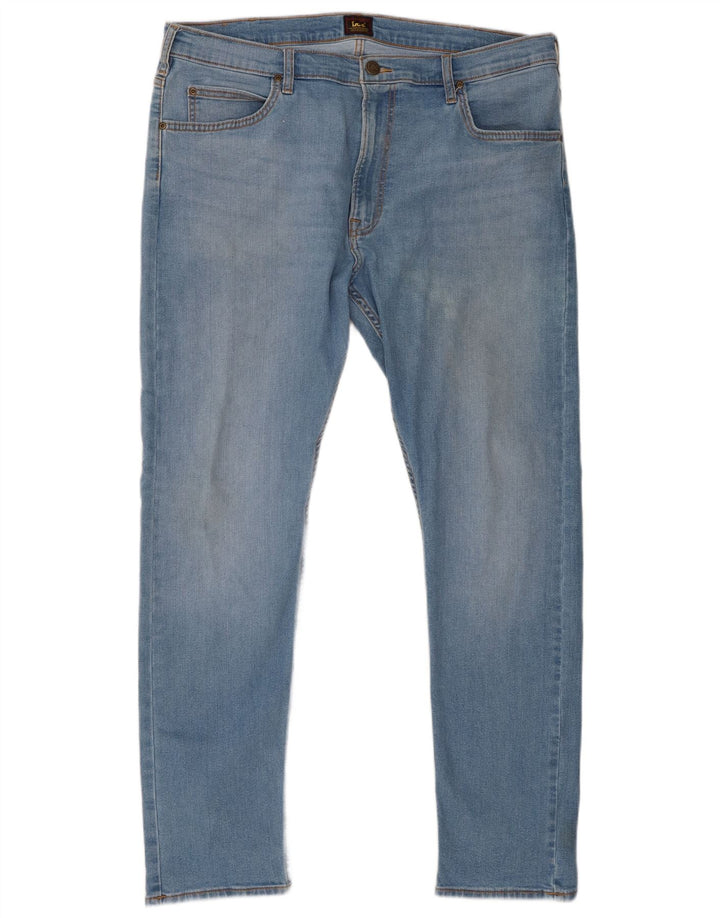 Męskie jeansy Lee Rider Slim W38 L32 Niebieskie bawełniane