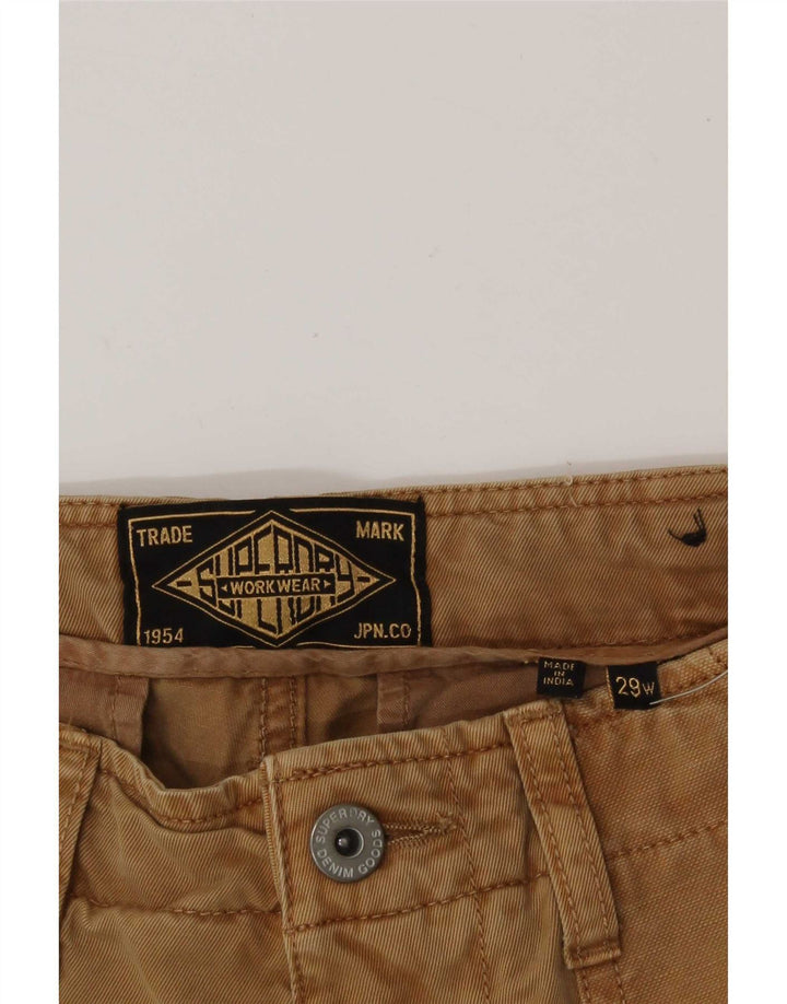 Męskie spodenki chino Superdry, małe W29, beżowa bawełna