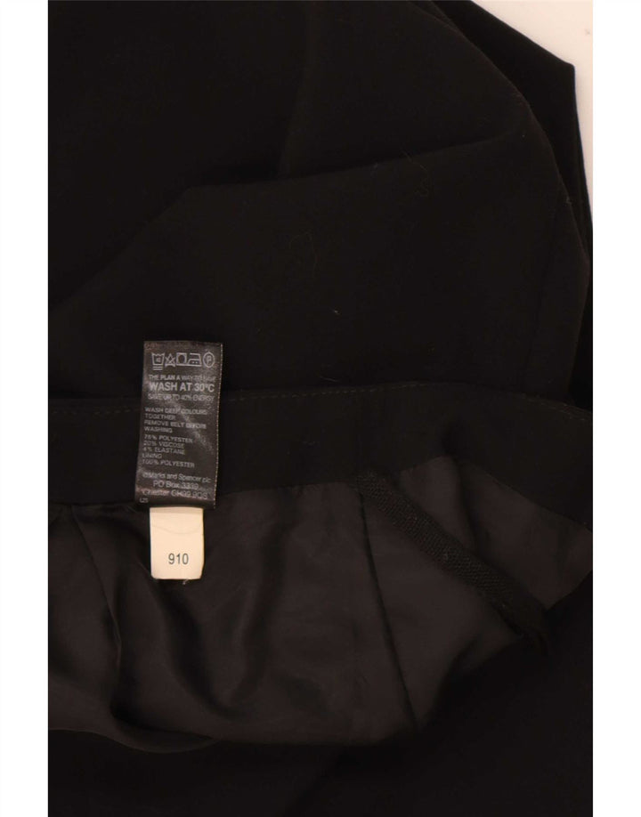 Marks & Spencer Damska spódnica ołówkowa UK 16 Large W34 Czarny poliester