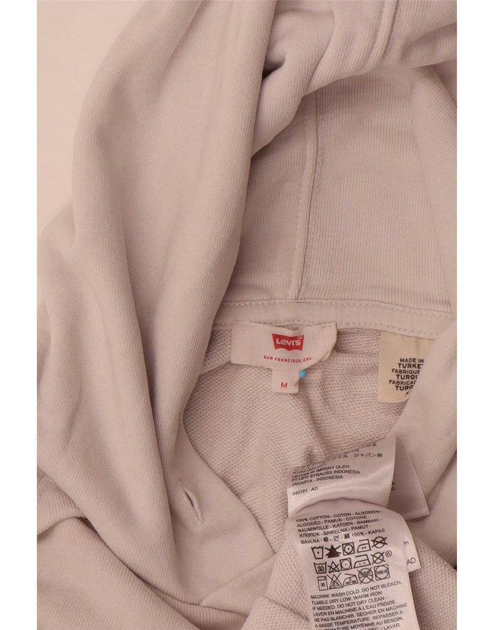Męski sweter z kapturem i grafiką Levi's, średnio beżowy, bawełniany