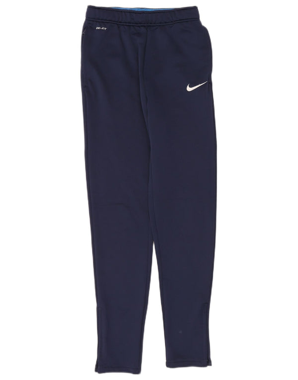 Chłopięce spodnie dresowe Nike Dri Fit 13-14 lat XL, granatowe, poliestrowe