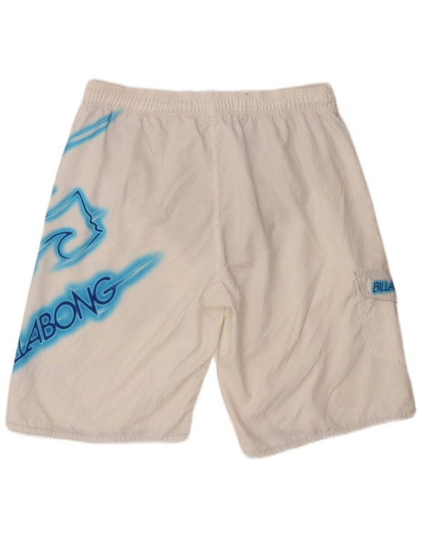 Męskie spodenki kąpielowe Billabong z grafiką 2XL, biały poliester
