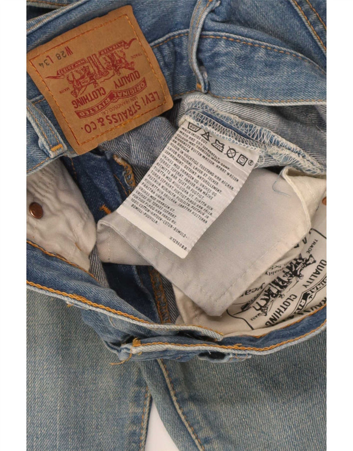 Męskie jeansy Levi's z wysokim stanem W28 L34, niebieska bawełna