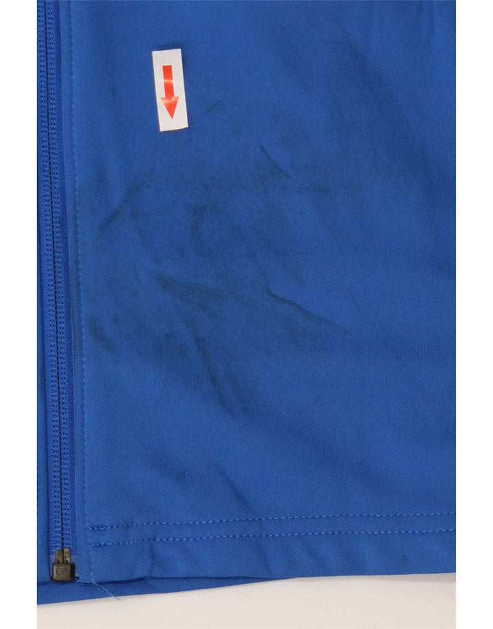 Męska kurtka dresowa Nike Dri Fit, duży niebieski poliester z blokami kolorów