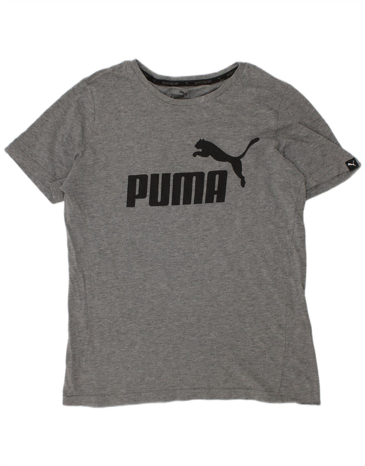 Chłopięcy T-shirt z grafiką Puma 11-12 lat, szary