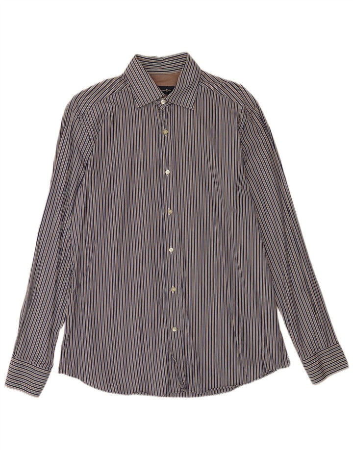 Koszula męska Massimo Dutti, duża, bawełniana w niebieskie paski