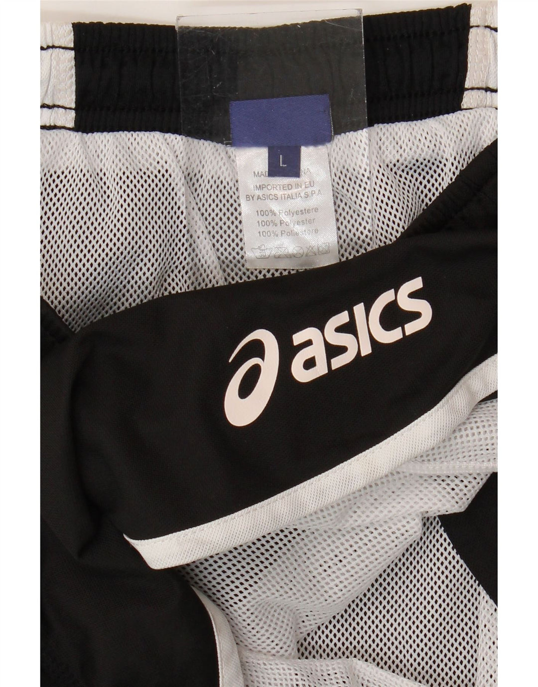 Damskie spodenki kąpielowe ASICS UK 14, duży czarny poliester z blokami kolorów