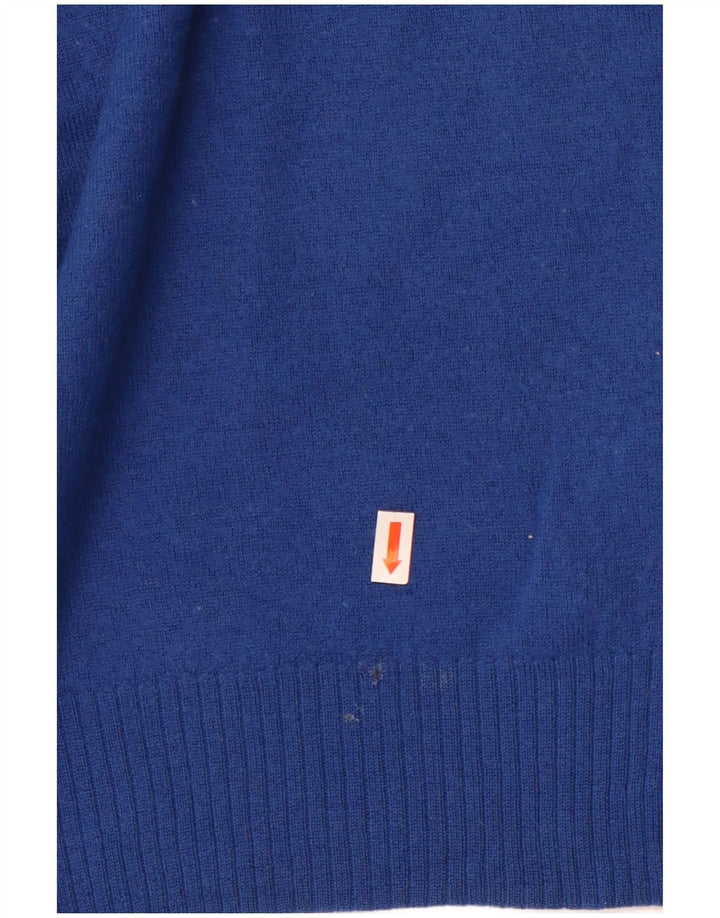 Marks & Spencer Damski sweter z dekoltem w kształcie litery V, UK 16, duży niebieski