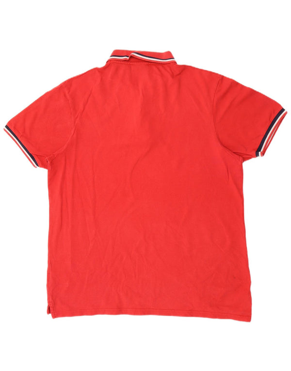 Męska koszulka polo Fila 2XL, czerwona, bawełniana