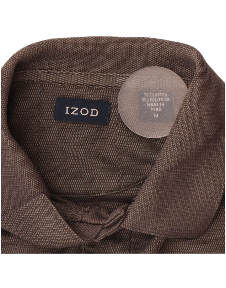 Męska koszulka polo Izod, średnioszara, bawełniana