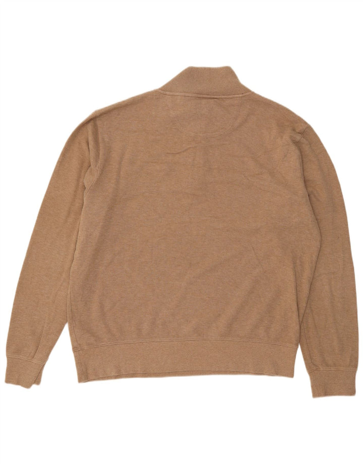 Męski sweter z zamkiem błyskawicznym Gant 3XL, beżowa, bawełniana