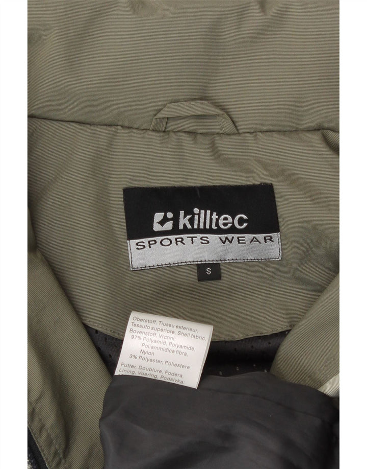 Męska kurtka przeciwdeszczowa Killtec z kapturem UK 36 Small Green Poliamid