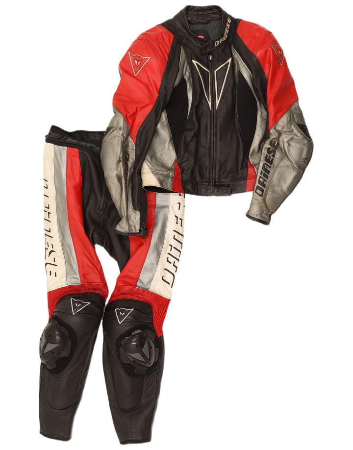 Dwuczęściowy zestaw graficzny męski Dainese Rozmiar 50 Mały W34 L28 Czarny Biker