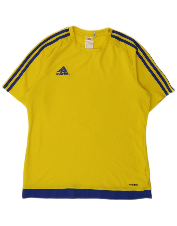 Męska koszulka Adidas Climalite Top Medium Yellow Colorblock