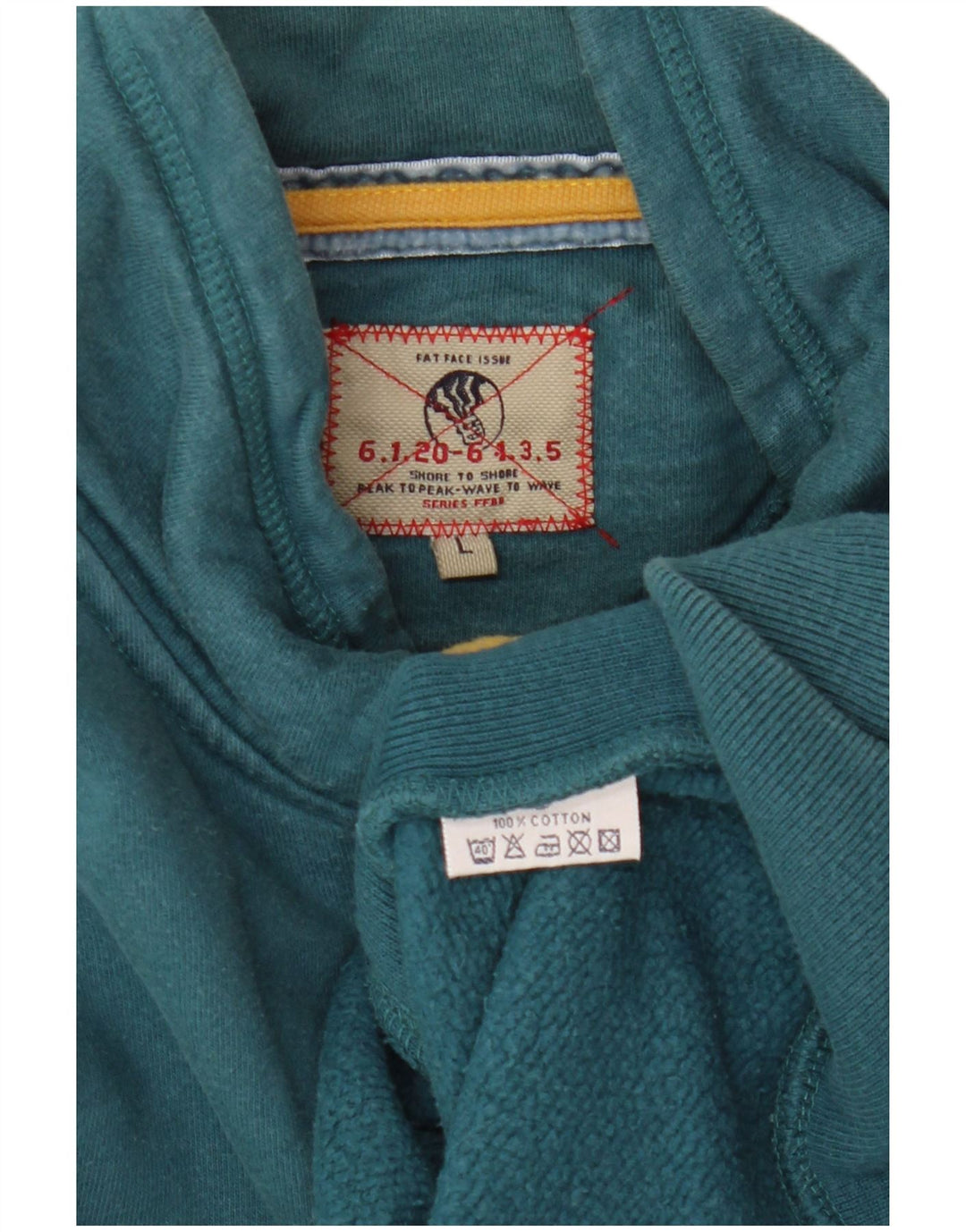 Męska kurtka dresowa Fat Face z grafiką, duża, zielona bawełna